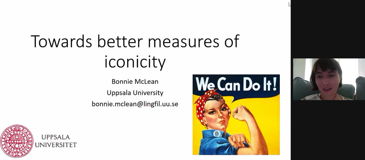 Simazhi's tweet photo. Got to see @BonnieMayMcLean discuss some ways in which #iconicity can be measured better

#ideophones #icosem https://t.co/vfVL5D1HI9