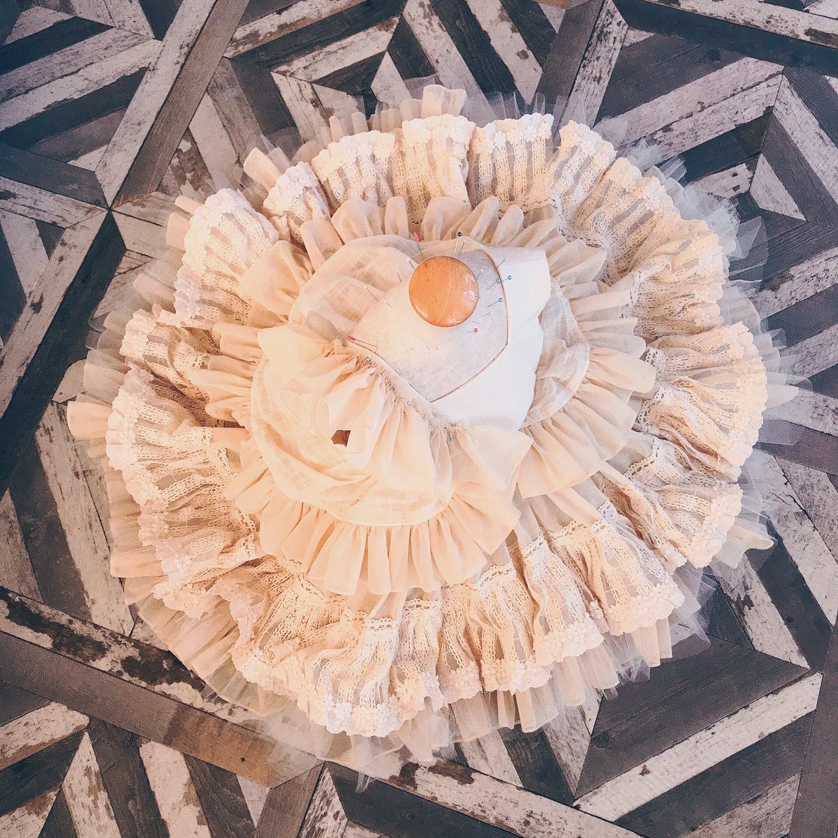 ワンピースチャレンジ2の1日目 しばらく前が短めのスカートつくりまくるかも 座 Shir0xxx 複合垢 のイラスト