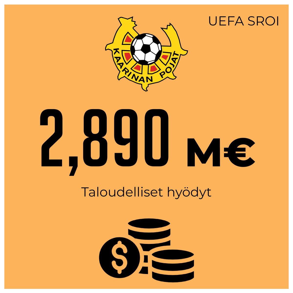 Kaarinan Pojat ry tuottaa yhteiskunnalle vuodessa yli kuuden ja puolen miljoonan euron hyödyt! Luku perustuu Euroopan jalkapallon kattojärjestön UEFA:n SROI-mallinnukseen #UEFASROI #kaarinanylpeys #merkityksellisyys

Lue lisää: kaapo.fi/uutiset/123552…