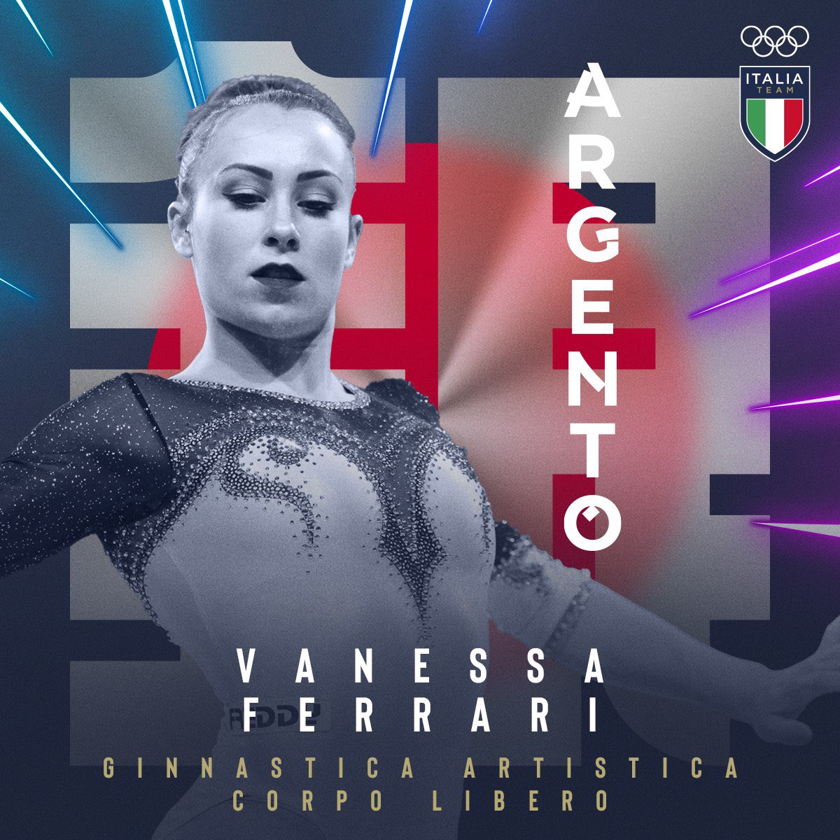 Come nelle favole. Vanessa Ferrari è sul podio olimpico! 🥈✨

#ItaliaTeam | #StuporMundi | #Tokyo2020 | <a href="/Federginnastica/">Federazione Ginnastica Italia</a>