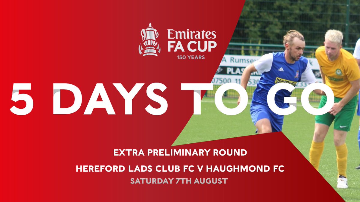 🄵🄸🅅🄴 🄳🄰🅈🅂 🅃🄾 🄶🄾 🏆⏳

This Saturday we make our debut in the <a href="/EmiratesFACup/">Emirates FA Cup</a> against <a href="/HaughmondFC/">Haughmond FC 🏴󠁧󠁢󠁥󠁮󠁧󠁿</a> at home 🏟️

🎫Adults £5/concessions £3/ under 18’s £1(NHS staff free entry)

#WeAreLadsClub🦁
#EmiratesFACup