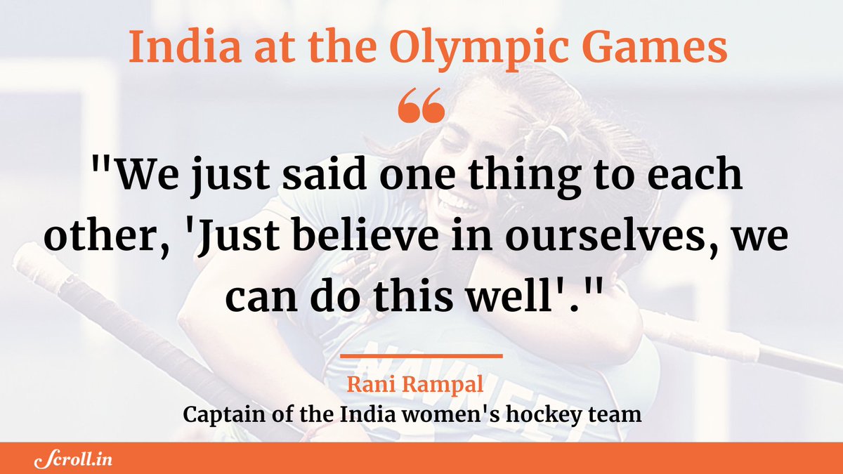 thefield_in's tweet image. #Tokyo2020 #Hockey 

India’s women are now certain to at least match their highest ever finish at an Olympic Games after recording the biggest shock of the competition to beat the Hockeyroos of Australia.

scroll.in/field/1001783/…