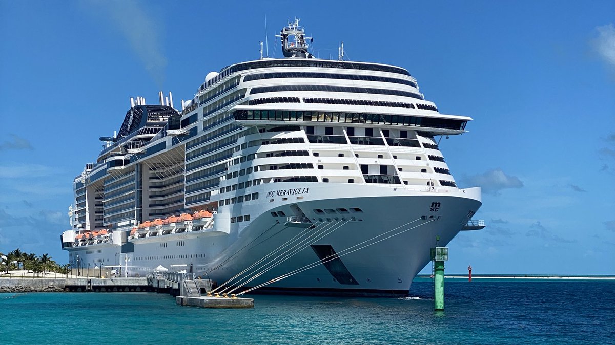Today is the day!  <a href="/MSCCruisesUSA/">MSC Cruises (USA)</a> #MSCMeraviglia back to sailing in the #Caribbean #Bahamas from <a href="/PortMiami/">PortMiami</a>