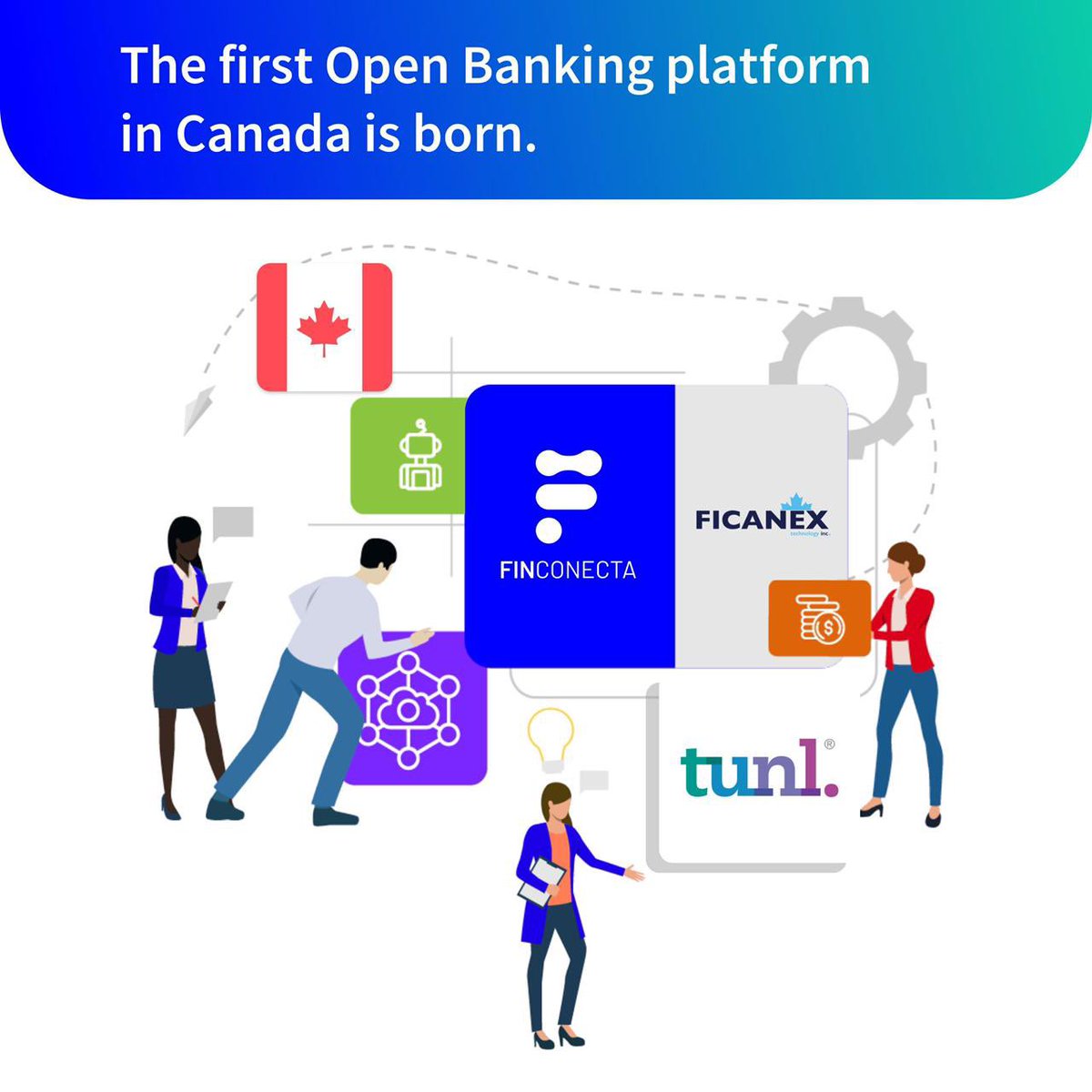 <a href="/FinConecta/">FinConecta</a> lands in #CAN in partnership with <a href="/ficanex/">FICANEX</a> through tunl.platform. This is part of our #OpenFinance broader initiative, launched 🌎 in collaboration with #AWS
#APNProud  <a href="/AWS_Partners/">AWS Partner Network</a>
