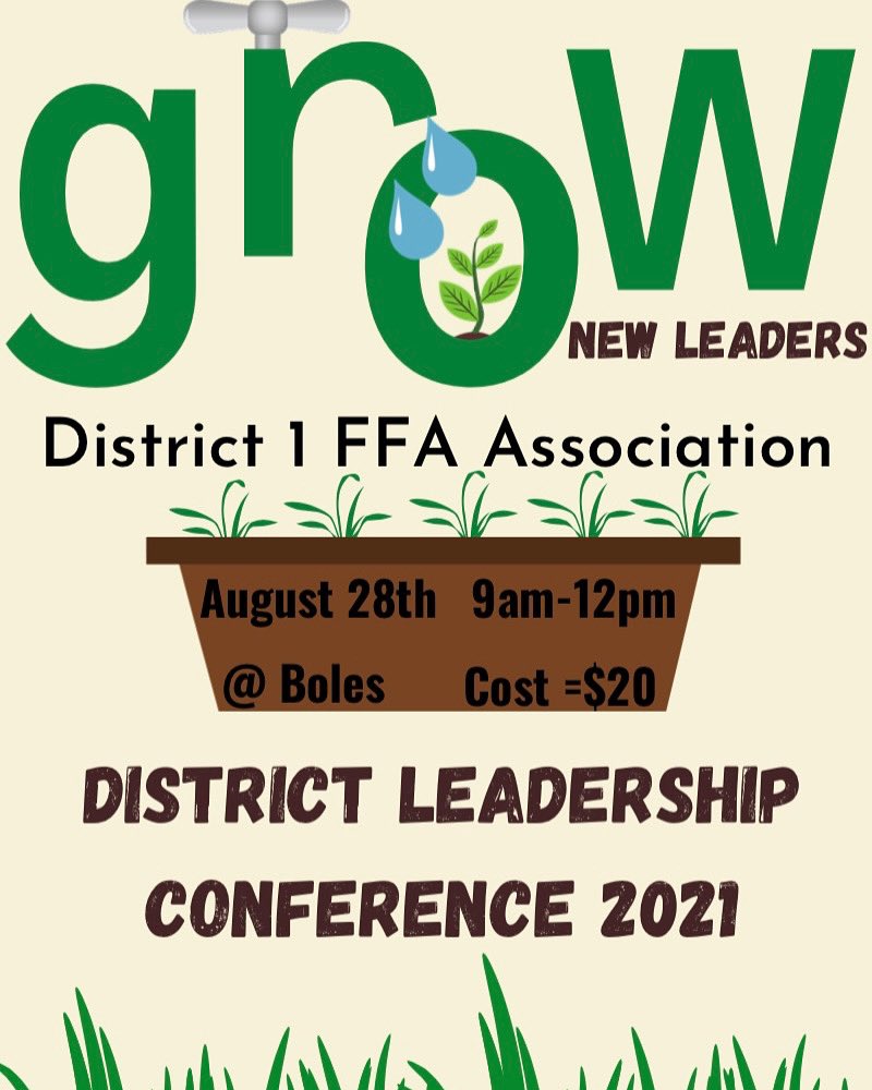 Calling all Chapter Officers!
Please get with your FFA advisor on this great opportunity to GROW!
