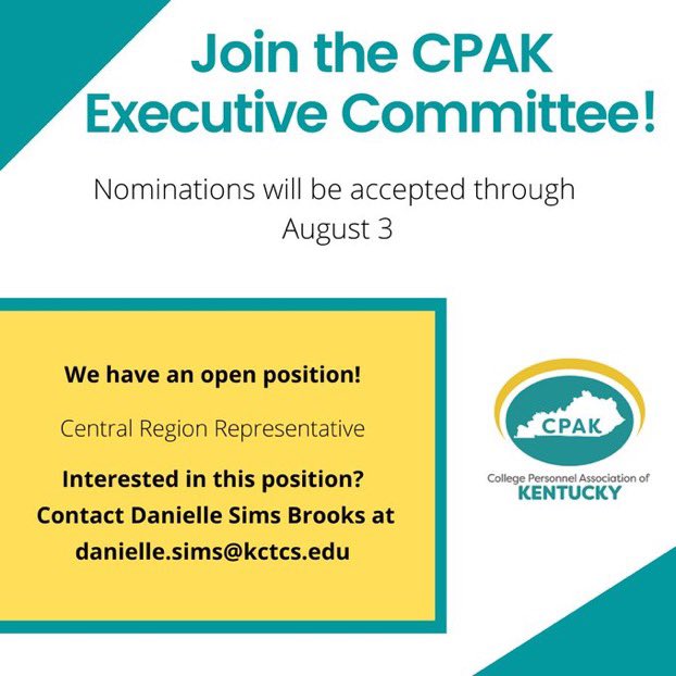 Join the CPAK Executive Committee!