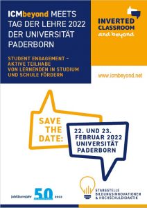 icmbeyond2022's tweet photo. Der Call for Participation für die #icmbeyond an der @unipb wurde heute veröffentlicht.
Wir freuen uns auf eure Beiträge zum Thema #studentEngagement #flippedClassroom #invertedClassroom #twlz #twittercampus https://t.co/DWFpsZKsOK https://t.co/nXw7ieGip1