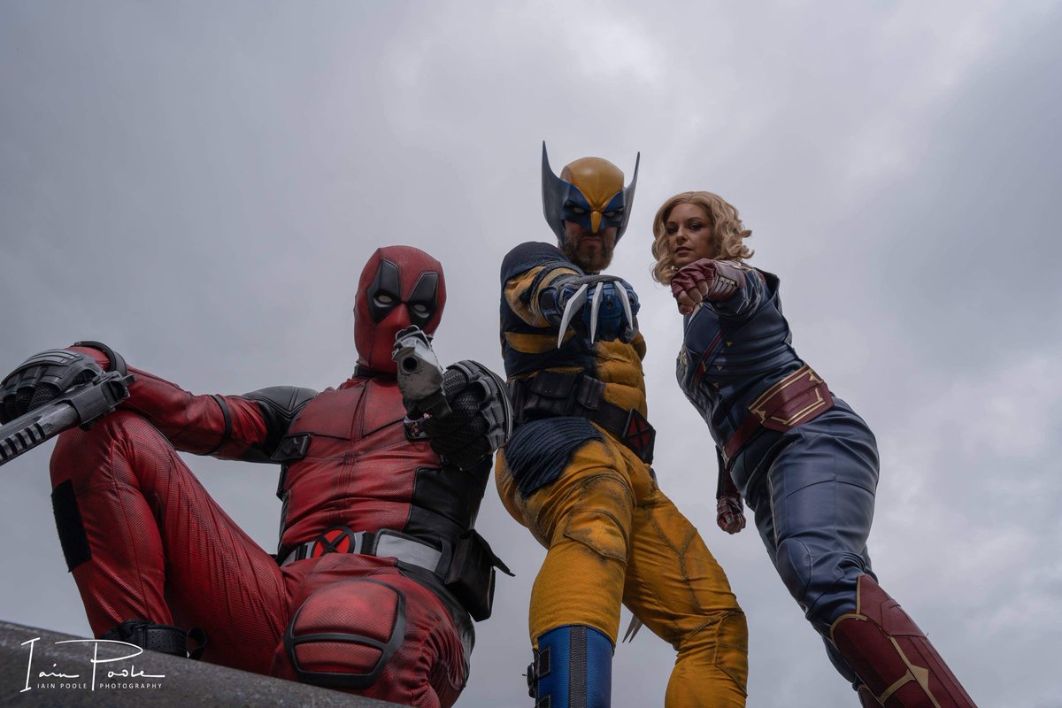 WolverSteve's tweet photo. @toldyall2 @The1stBAT @bronxfanatic @Skyhawk1 @BlueSpider450 @mrjafri @Kitty_Colossus @Laura_X23_ @MaraRanger @YeagerKristel @diego_sieiro @EmbraceYourWays @suckerpunchgeek @pyrobyrd @Sp1derV3n0m @Symb10teCat @queenmidas29 @pheltzcomics @Tybaldo82 @Matt_5972 @43324FAN @Talon_Skye @jsoto1972 @GeekToMeRadio #MarvelMonday #Cosplay style… @LisaJ_cosplay @WolverSteve #Deadpool 
#Wolverine 
#CaptainMarvel https://t.co/SdT0X8Q5Zj