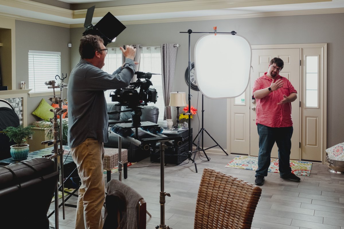 It's never boring around here...😆 Even testing the lighting for a shoot can be fun if you're up for it! 🎥 #ThePerfectShot #BTS