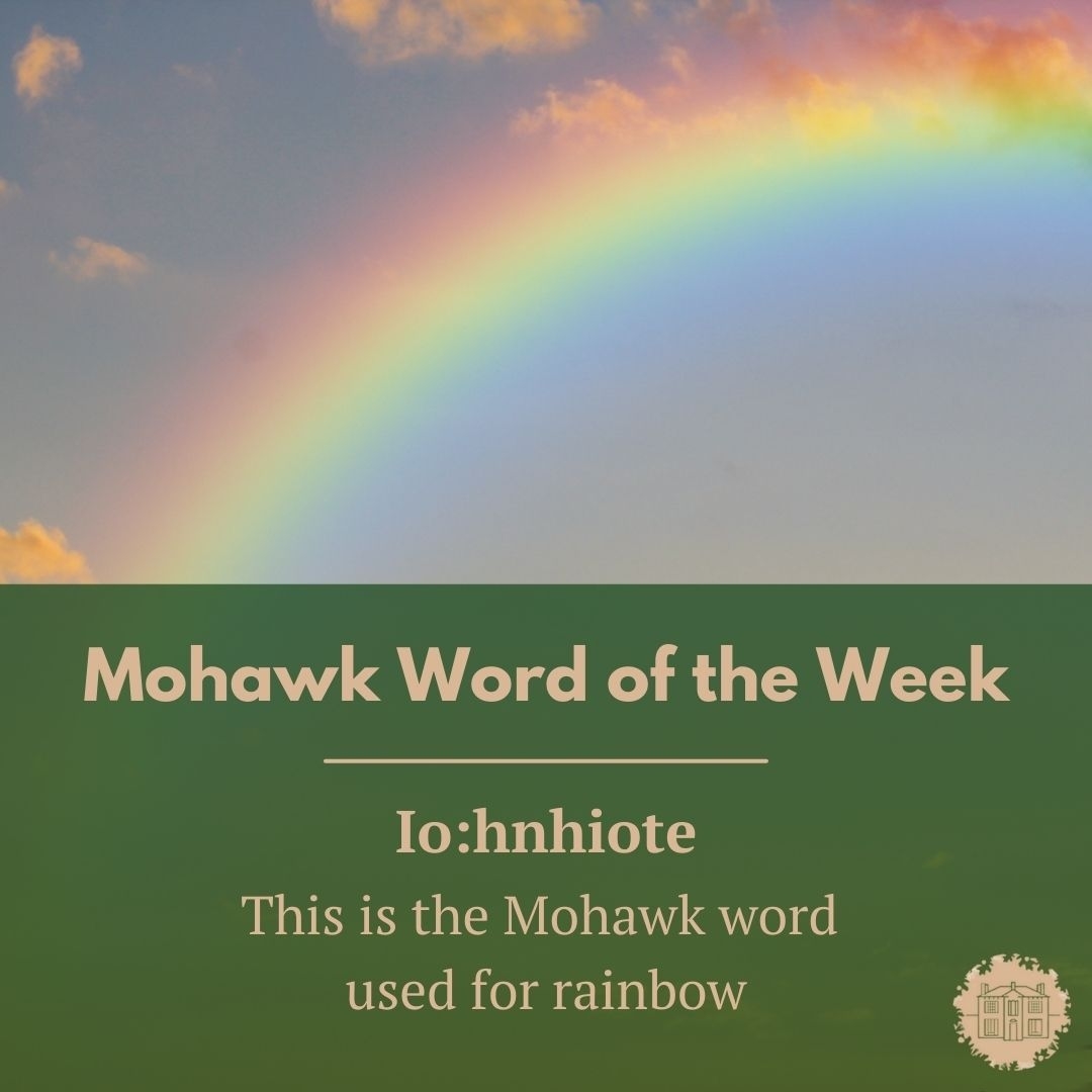 chiefswood's tweet image. The #MohawkWordOfTheWeek is Io:hnhiote. 🌈

Io:hnhiote is the word used for rainbow in the Mohawk language.

Pronounced yo-nyo-day