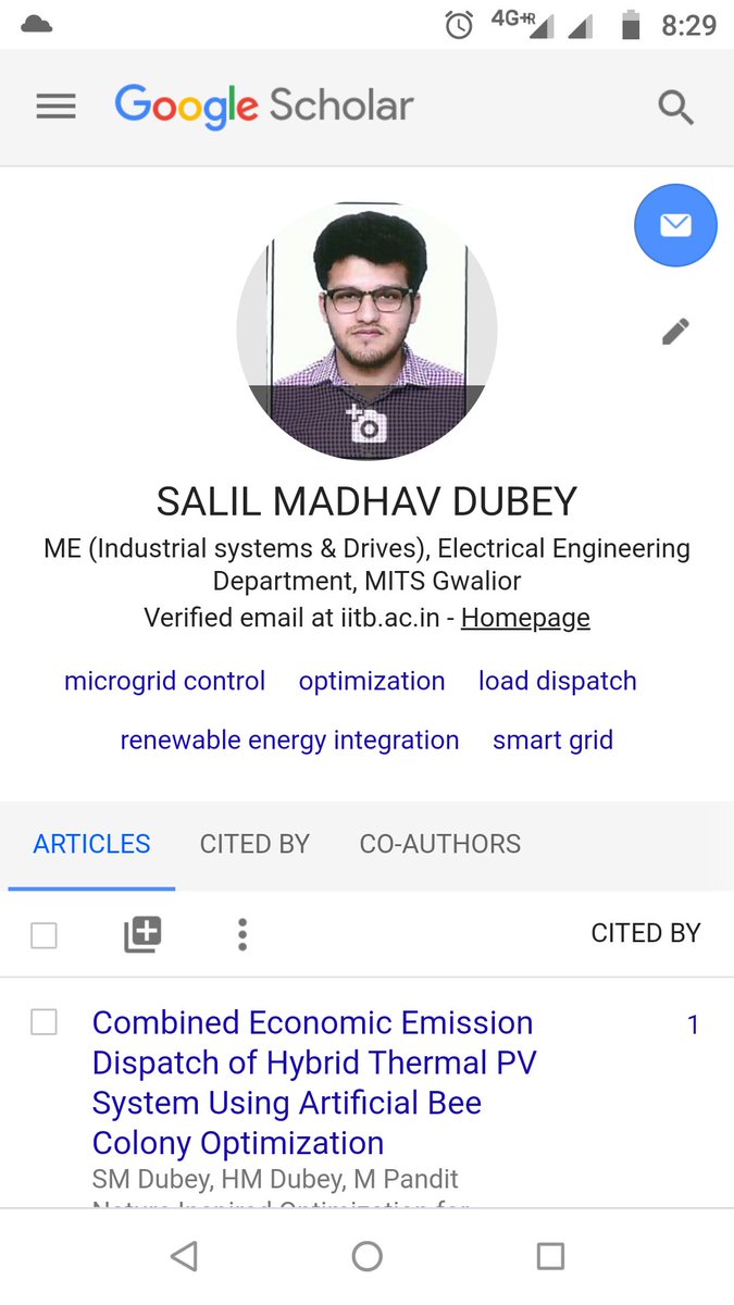 salildubey9's tweet photo. First citation to my first research paper. It is a special feeling 🤩😍  A sense of achievement.....!!! 😁 #PhDlife #firstcitation #AcademicChatter #AcademicTwitter #phd https://t.co/ecd5SWEyNz