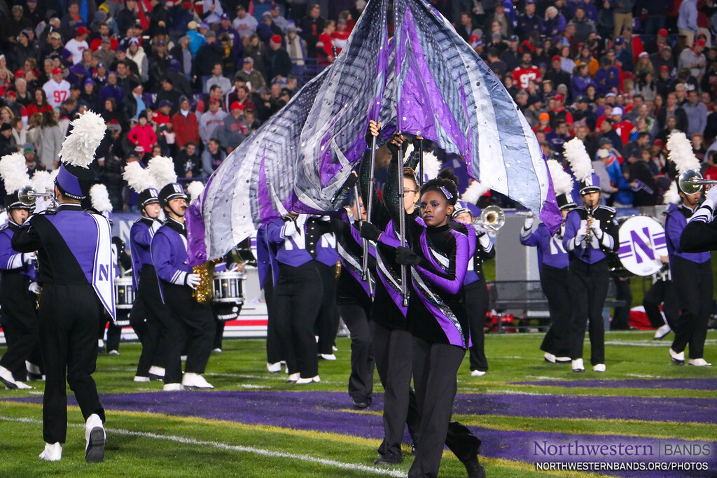 The March of the Color Guard northwesternbands.org/photos/2019-20… #B1GCATS