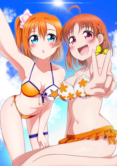 夏の香り。オレンジスマイル🧡🧡
#高坂穂乃果生誕祭2021
#高海千歌生誕祭2021
#lovelive 