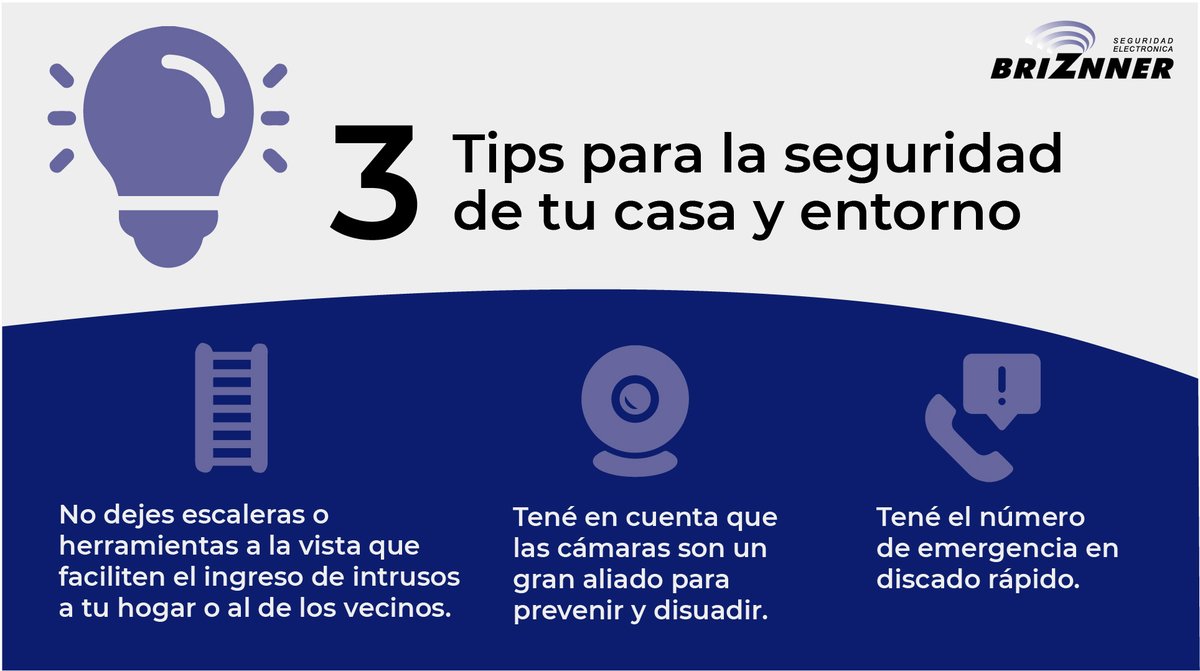 briznner's tweet photo. Te dejamos algunos consejos para que tu casa y entorno estén más seguros🏘️ 

En Briznner te ayudamos a cuidarte🤝 https://t.co/QjQBleVZoP
