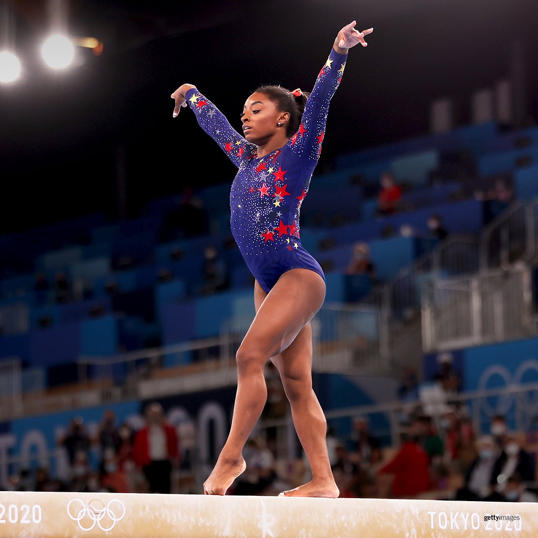 Strength is so much more than muscle. Strength is having the courage to take care of your whole self and prioritize your wellbeing. Thank you for your infinite strength, and we look forward to cheering you on <a href="/Simone_Biles/">Simone Biles</a>