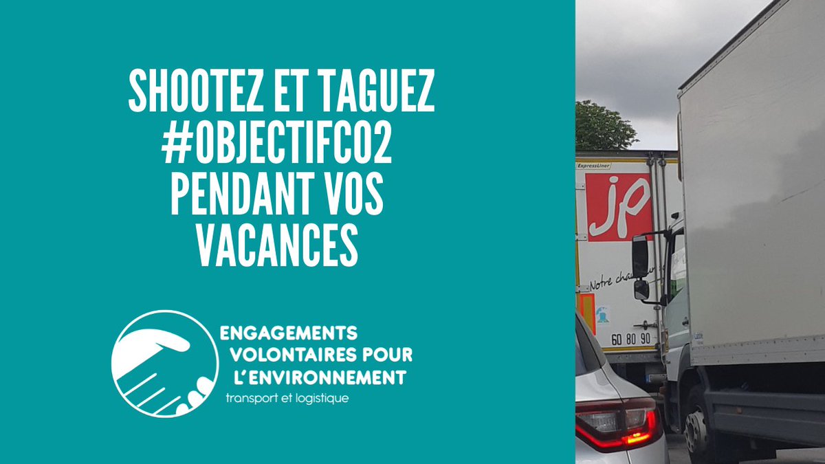 EVE_Transport's tweet photo. L'équipe #EVE vous souhaite à tous de très bonnes vacances ! Si vous êtes sur les routes de France, n'hésitez pas à prendre en photo les camions 🚛 avec le logo #ObjectifCO2 et à nous taguer. Nous ferons une compilation 😊 https://t.co/tq6WQ93Y9w