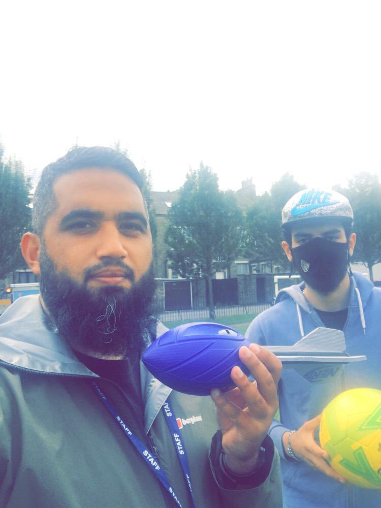 Youth Workers Azeem & Hareth in Manningham having a multi sports session with young people. 
#Olympics #Summer #Youthworkers #Sun #Rain #ADayInTheLifeOfAYouthWorker #TeamBradford #RaiseTheYouth #YouthWorkMatters  #YouthWorkChangesLives #HereForYouth #BradfordYouthService