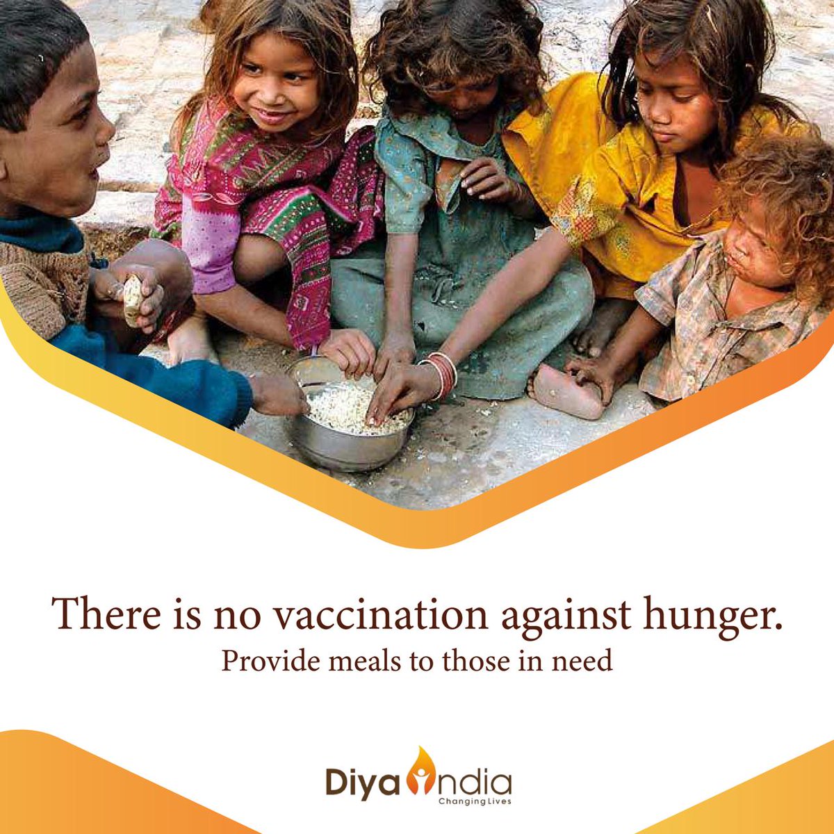 ImDiyaIndia's tweet photo. Since the #COVID19  pandemic began, today, deaths from hunger are outpacing the virus.
There is #vaccination against this virus but there are no vaccines against hunger. 
Be kind and help us provide the meal to those in need 
https://t.co/xI9UXoulMn
#HelpTheWorld #NGO #URGENT https://t.co/xeG5Qqkn1F