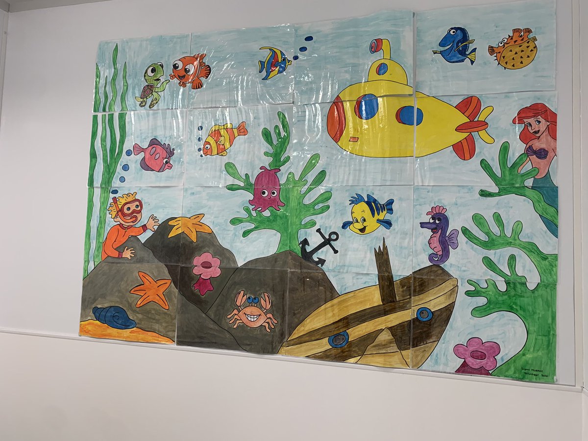 mpunkydo's tweet image. A bit of artwork to brighten up cubicle 9 surgical daycare @AlderHey @StaffAdvice