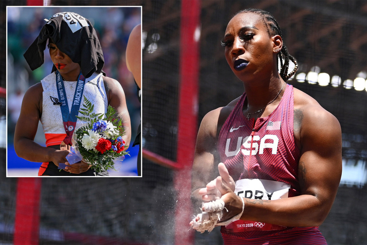 Olympian Gwen Berry says she's 'earned the right to wear' US uniform