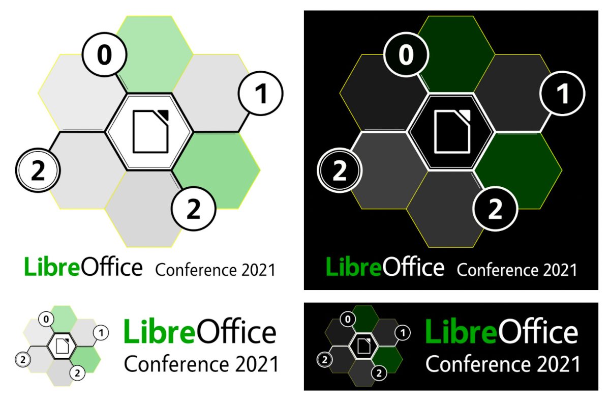 LibreOffice's tweet image. Last month, we had a competition to design the logo for the upcoming #LibreOffice Conference 2021 – and here's the winner! Thanks to Alan Ward for creating the design. More details here: blog.documentfoundation.org/blog/2021/08/0…