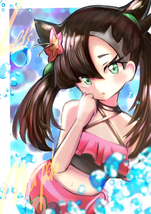 似合っとるかね～?💦
#ポケマス
#ポケマスアート 