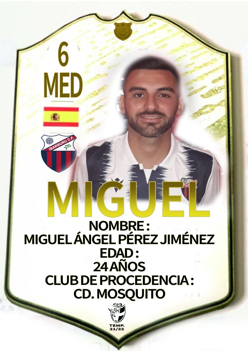 🔴🔵 FICHAJE⚽📝
Os presentamos a MIGUEL, Mediocentro con gran fortaleza física,procede del CD. MOSQUITO
Mucha suerte y bienvenido💪🏻⚽!!
Temporada 2021/2022
IBARBURU.C.F 🔴🔵⚽
#senior
#Lafactoriadelburu
#todosjuntosumamos
#TrabajarpornuestroEscudo
#elcorazondelbarriodesde1973