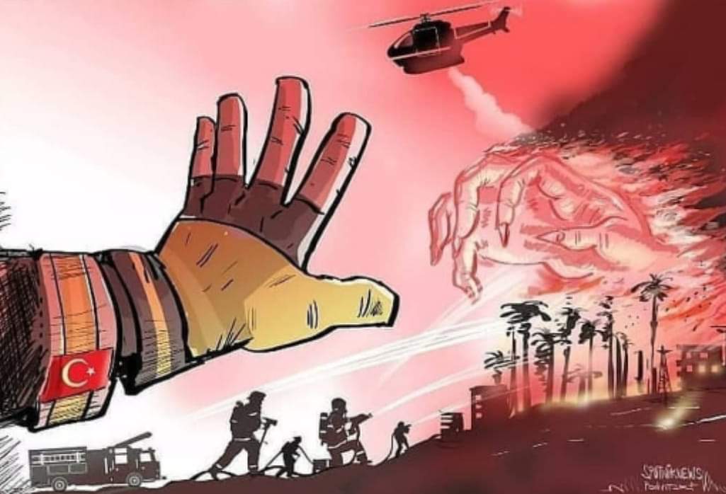 TürkiyeYangınların çoğunu (122/129) kendimiz söndürdük. Yabancı devletleri müdahaleye davet eden müstemlekelerin amacı belli. Ülkemizi aciz göstermek.

Milyar tane bot satın alsanız da, bu ülkeye diz çöktüremeyeceksiniz.

#StrongTürkiye