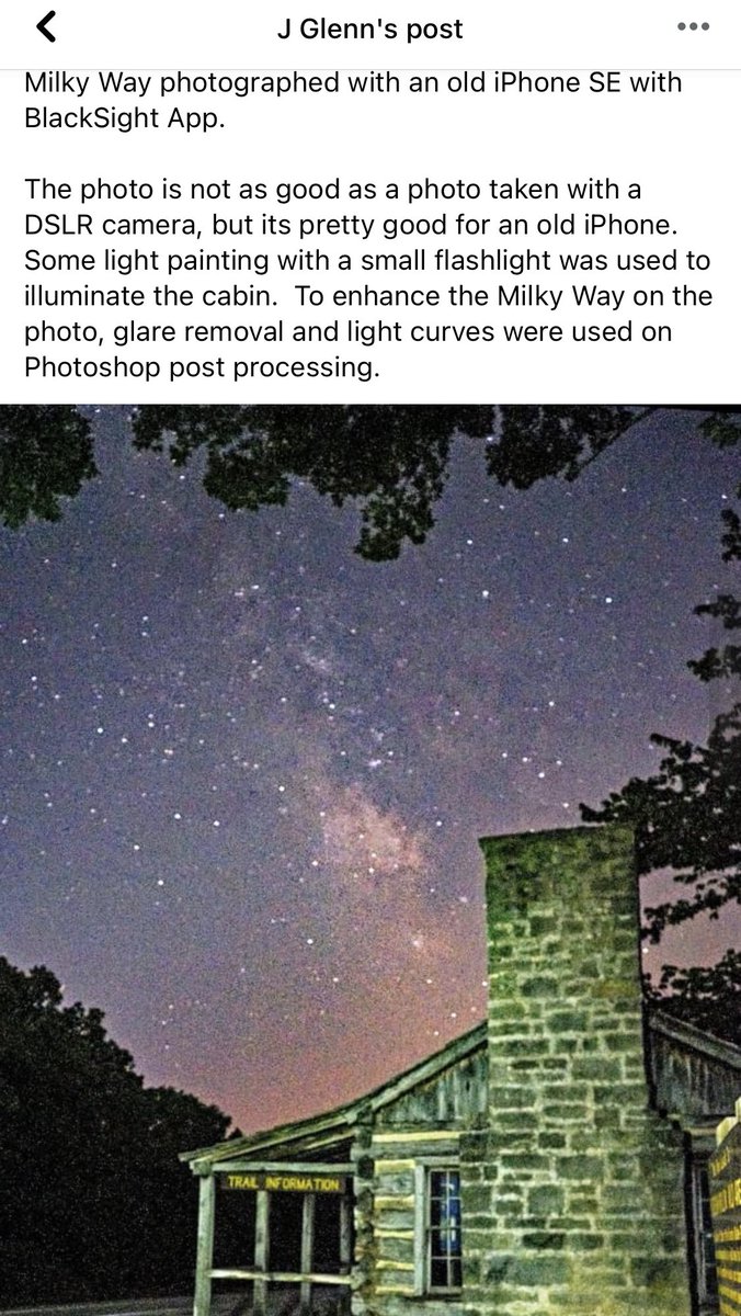 blacksightapp's tweet photo. Glenn took this photo on his iphone SE via BlackSight app and edited it into this amazing creation. Using a newer iphone would have produced better results but this is pretty impressive from a budget phone.
Original facebook post:
https://t.co/xV8P1egADz https://t.co/VQdxVc573E