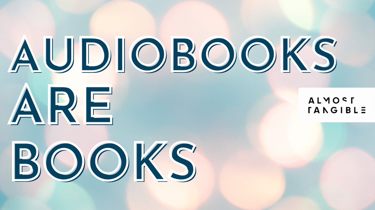 _almosttangible's tweet photo. We've said it before, we'll say it again, 👏audiobooks 👏are 👏books!
Share this reminder with all your friends and followers so we can finally quash the myth that listening to a book is somehow "lesser" than reading a physical copy.
#AudiobooksAreBooks #AlmostTangible https://t.co/gIdVlnCVyE
