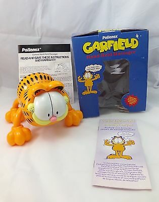 Today's first Garfield merchandise is the Pollenex Garfield Handheld Massager!! He'll rub you the right way i guess?
