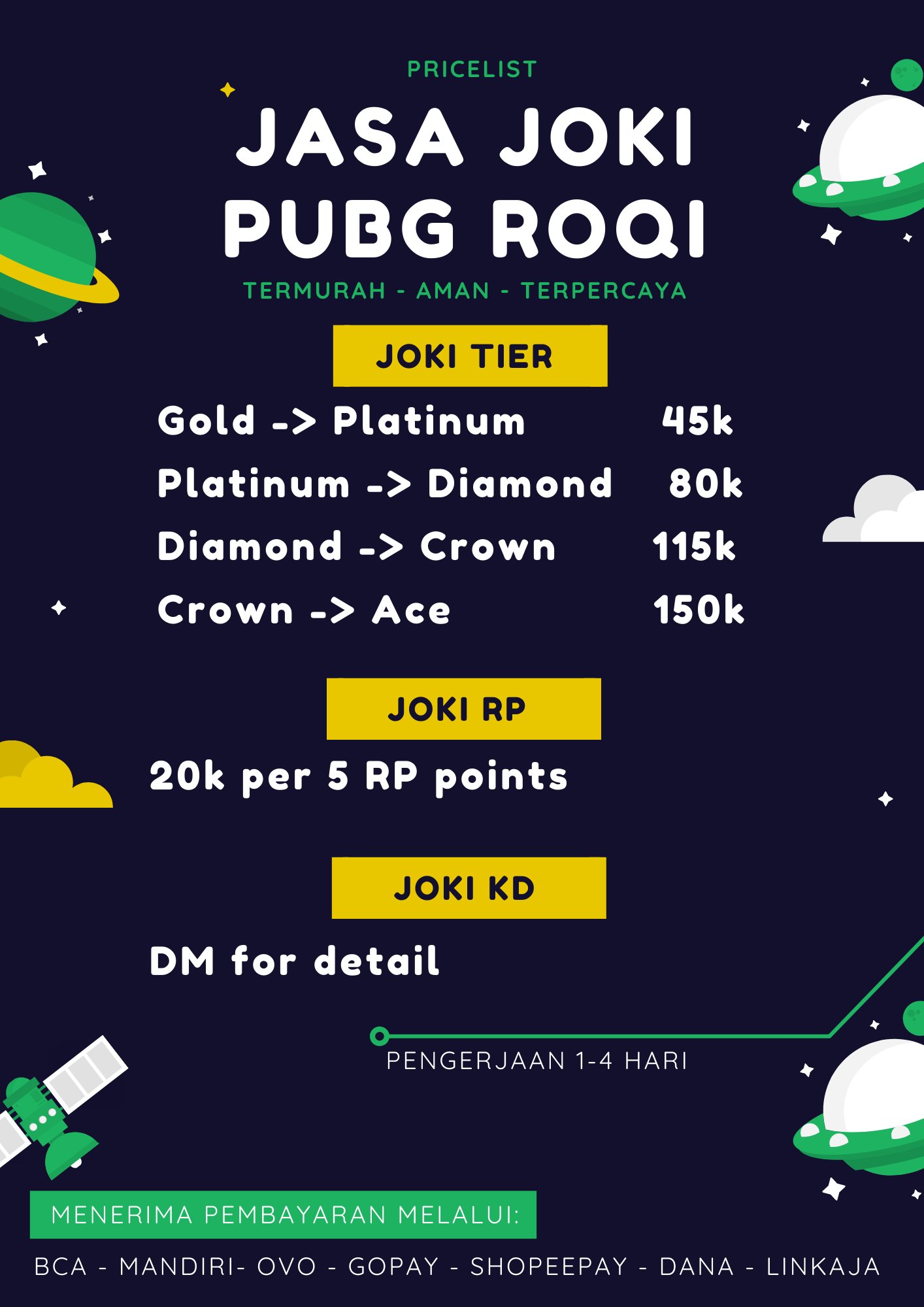 Joki Pubg Tier Bonus Up Kd Crown 4 Ace Parasut Kd Up Banget Aman T Co 1nbur7uh3r Twitter