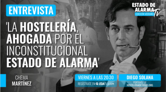 .<a href="/EstadoDAlarmaTV/">Estado de Alarma TV</a> entrevista a <a href="/diegosolana/">Solana Abogacía</a>, socio del despacho de como influye la Sentencia del #TribunalConstitucional a las #reclamaciones planteadas por los daños y perjuicios sufridos durante los cierres y restricciones a la movilidad. #lahosteleriadetodos #Estadodealarma