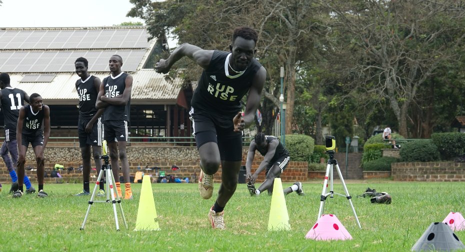TheUprise72's tweet photo. Campers during the The Uprise Round  2 trials combine doing the Double Circle drill.
#theuprise72 https://t.co/AovaWy7CtZ