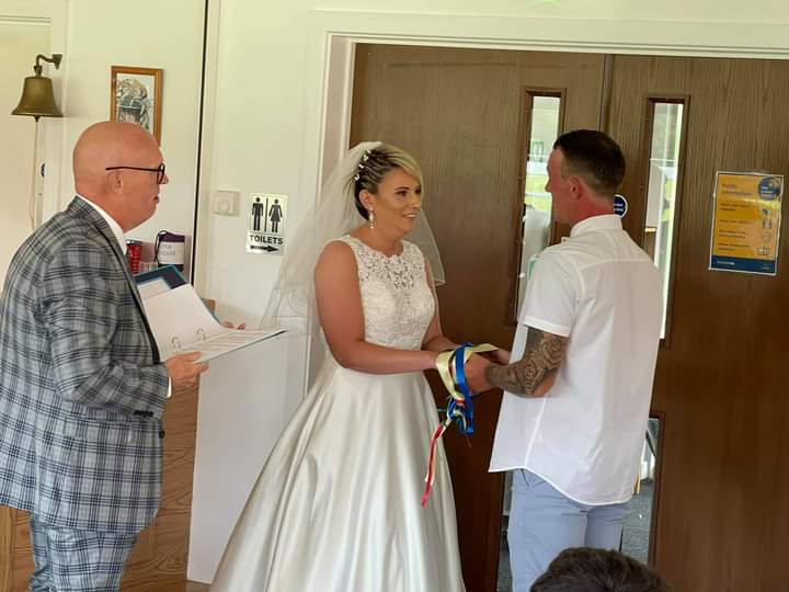 Great to be out officiating again, putting smileson couples faces.