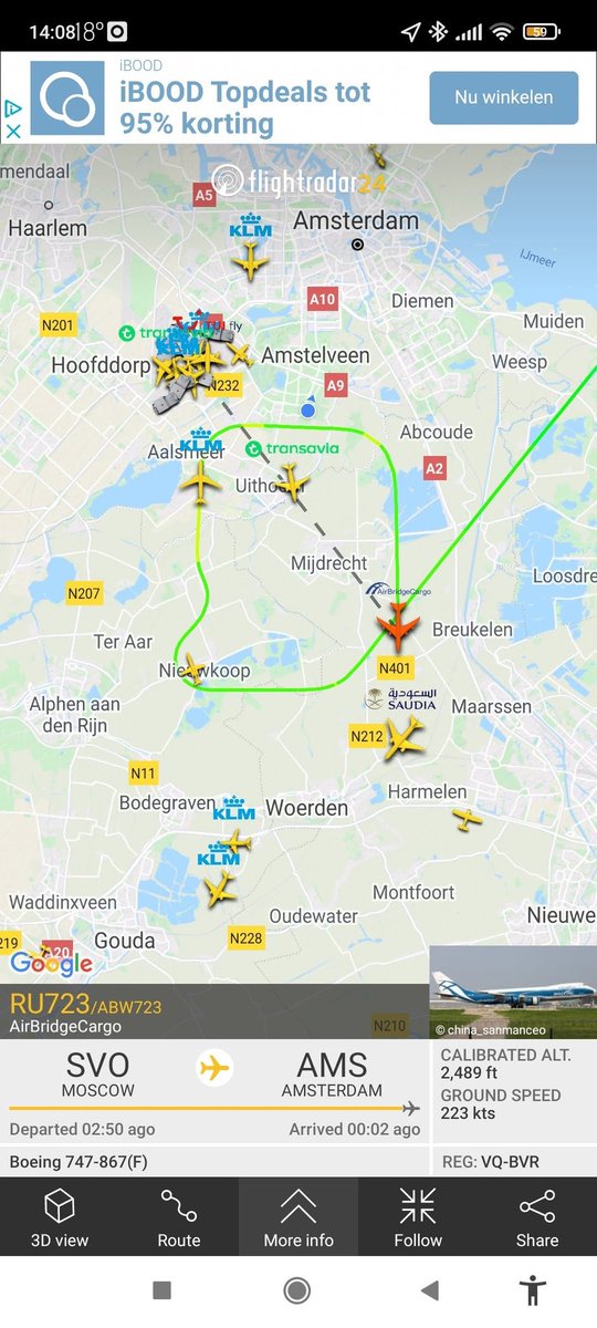 Doorstart op Aalsmeerbaan zojuist van de oude Russische bak