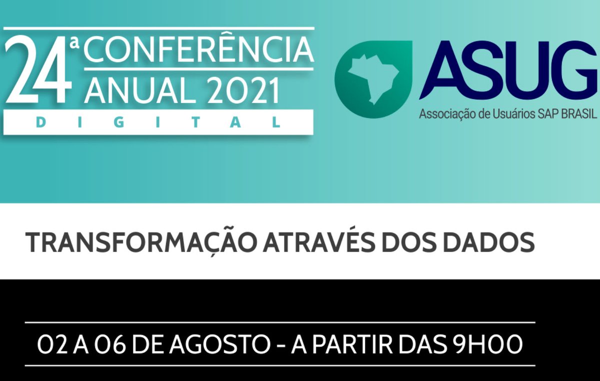 _yasminawad's tweet photo. The 24th @ASUGBRASIL Annual Conference has officially commenced! So great to see another virtual user conference putting the spotlight on customers' digital transformations. The agenda is packed with 5 days of exciting programming! https://t.co/s1C01lwZYc https://t.co/XdhUTvMgSD