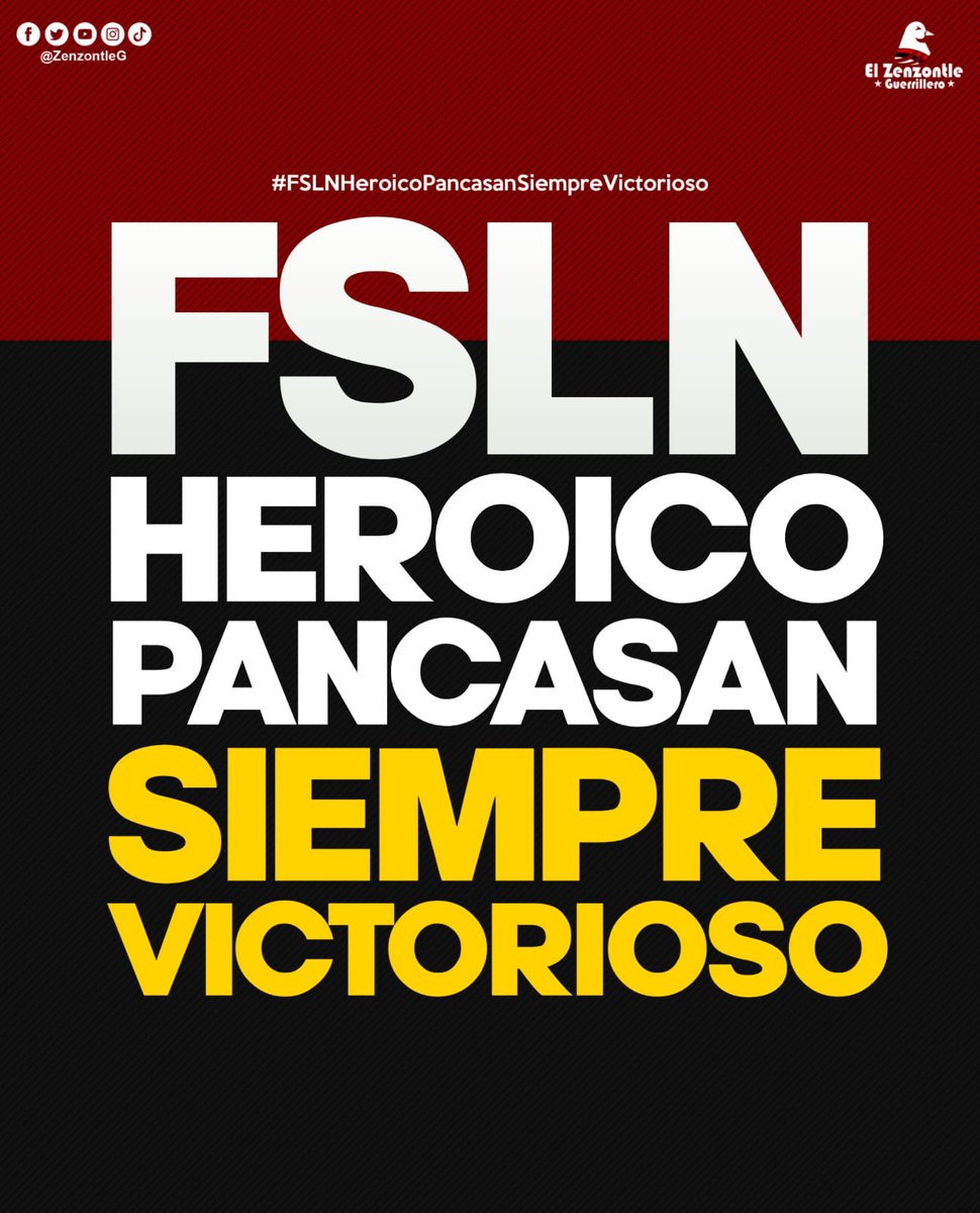 Viva el frente Sandinista de Nacional.
#ManaguaSandinista
#BrigadaMotorizadaCarlosFonsecaAmador