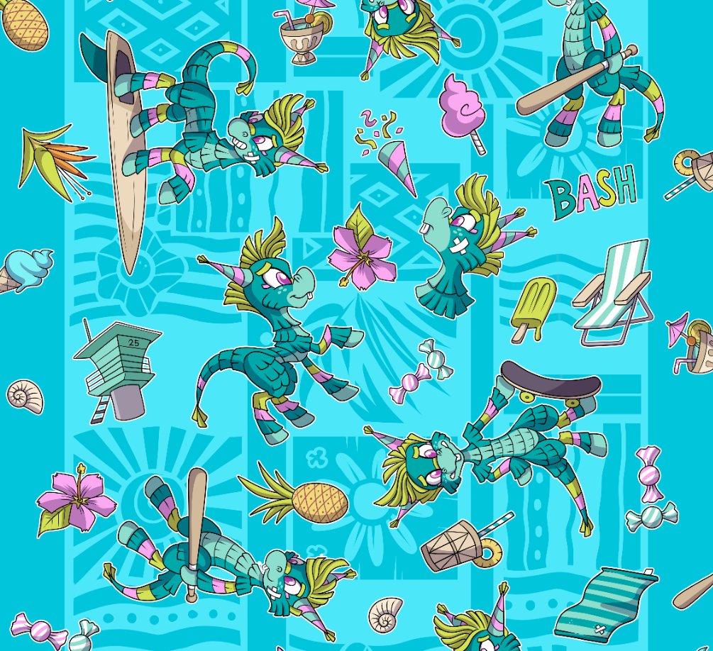 New Bash the Pinata tropical design for future projects