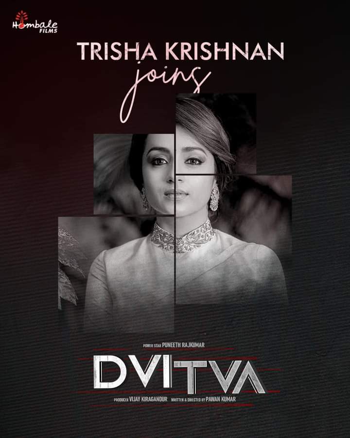 Power Groups Mysore (ಪವರ್ ಗ್ರೂಪ್ಸ್ ಮೈಸೂರು) (@powergroupsmys) on Twitter photo The leading lady of #Dvitva is here.
We welcome the talented <a href="/alawaystrisha/">trishakrishnan</a> on board
#PowerStar #PuneethRajKumar #Appu #Trisha #Dvitva #Kannada #PawanKumar #PowerInU #HombaleFilms #PowerGroupsMysore The leading lady of #Dvitva is here.
We welcome the talented <a href="/alawaystrisha/">trishakrishnan</a> on board
#PowerStar #PuneethRajKumar #Appu #Trisha #Dvitva #Kannada #PawanKumar #PowerInU #HombaleFilms #PowerGroupsMysore