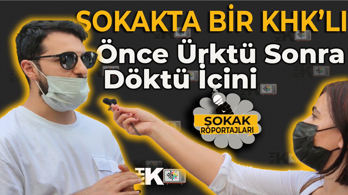 khktelevizyonu's tweet photo. ↘️ KHK TV Sokak Röportajları Devam Ediyor...

↘️Sokakta bir KHK'lı önce ürktü sonra içini döktü.
➡️Bakalım neler söyledi?

İzlemek için
👇👇👇
🔗https://t.co/cda0WRdzvr https://t.co/Bs3MsXazuz
