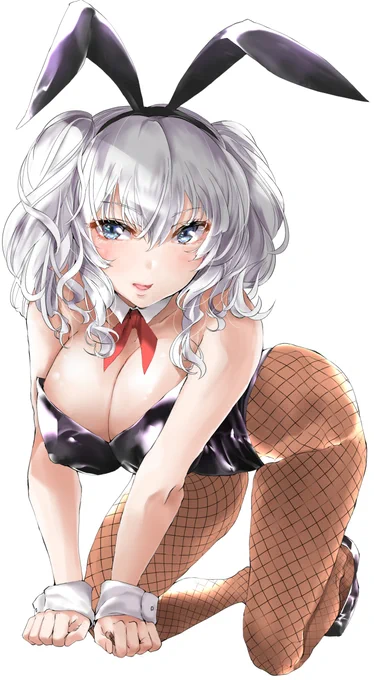#バニーの日  
昔描いた龍驤と鹿島
こう見ると描き方変わったな～ 
