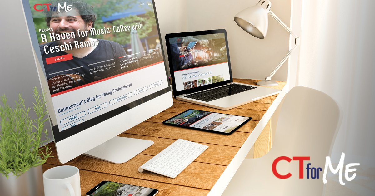 We couldn’t be happier to encourage more young professionals to choose CT as a place to build a career. Together with the @CTDECD, we’ve created a new website that gives residents a place to share stories about living, working, and thriving here. ctforme.com #CTforMe