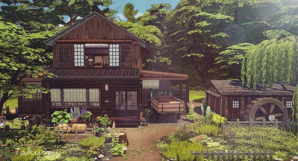 tkinterior_0oy's tweet photo. New Video 🌾🌿✨

Japanese Countryside 
Landscape 
•30×20
•NOCC 
•Gallery ID➡️tksims__0oy 

#Sims4CottageLiving 
#Sims4 #TheSims4
#ShowUsYourBuilds 

 [Speed Build]🐓🌾☀️✨ 
🔴https://t.co/guvgHNzyCg https://t.co/KUlLiHYcZF