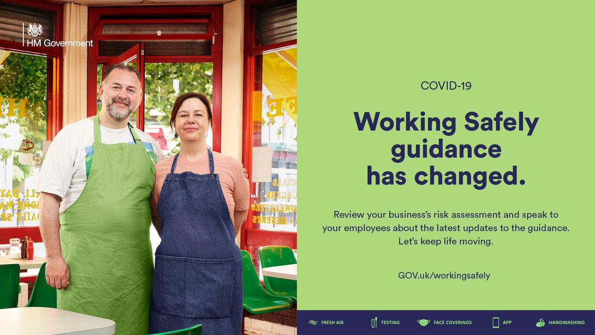 📋 Working safely guidance has changed. 

Review your business's risk assessment and speak to your employees about the latest updates to the guidance. 

Let's keep life moving 👉 bit.ly/WorkSafeSW
