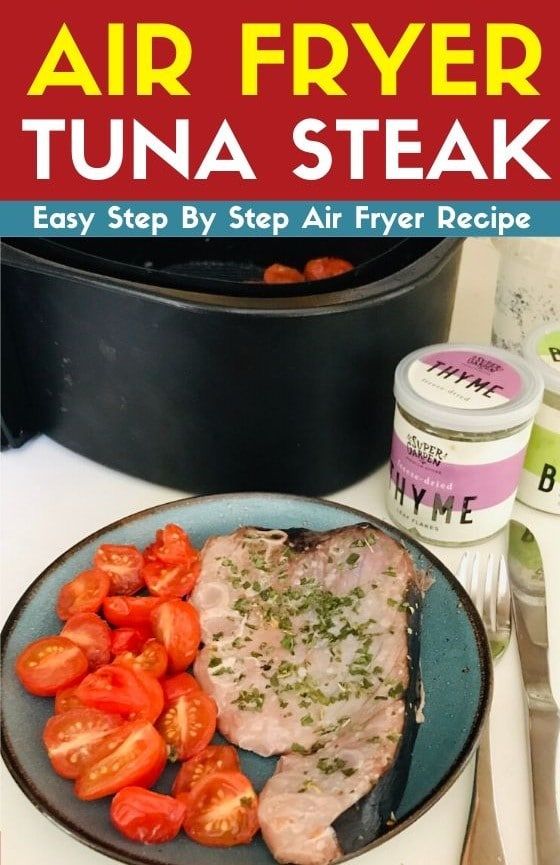 How to cook air fryer tuna steaks either from fresh or frozen. A perfect low carb healthy Mediterranean lunch served with seasoned cherry tomatoes and inspired by my favourite Gordon Ramsay recipe. https://t.co/A9TogOgGKR https://t.co/roCTf0WPVU