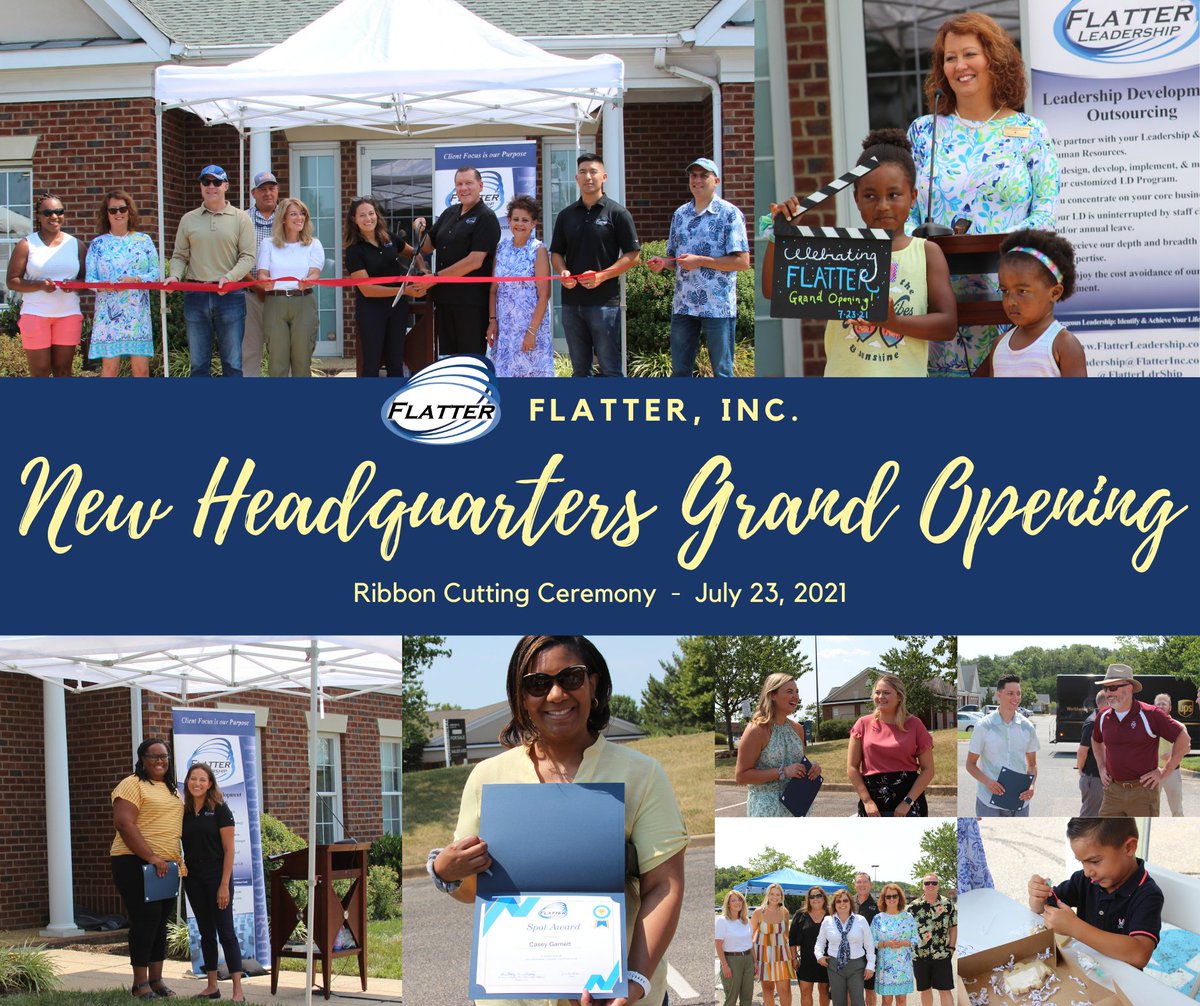 FlatterInc's tweet photo. Last Friday, July 23, Flatter, Inc. was delighted to officially open the new Head Quarters’ doors to make more space for our growing workforce! Read more here: https://t.co/5ZJU2avfYq
@fxbgchamber
#FlatterInc #SmallBusiness #Future https://t.co/a0ng4aE5AW