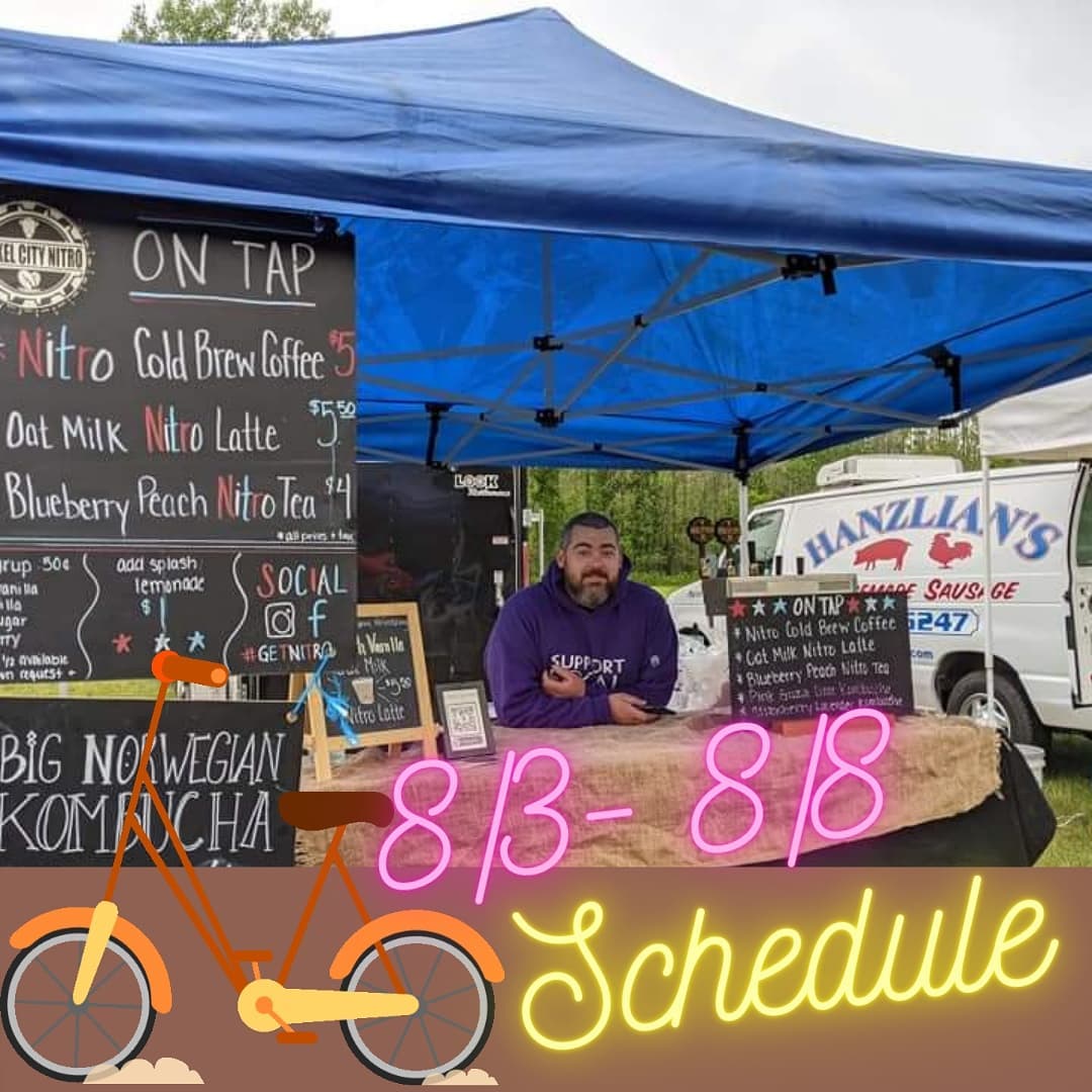 CityNitro's tweet photo. Know what pairs really well with #sunshine?

Nitro cold brew from a f**king bike 😋

Here's where to find us:

TUESDAY 8/3
8a: elmwoodstrip
10a: ilmulinohair handofdoomtattoos villages_buffalo 
11:30a: ADVENTURE TIME! 
*we love all of your input on location ideas! I know a lot https://t.co/hdSsID4rsI
