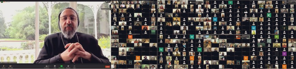 BishopAngaelos's tweet image. Wonderful to be on a call with over 850 Coptic youth from Australia, New Zealand, Fiji and Solomon Islands (and some may have snuck in from Canada and the UK and US) discussing the place of #hope in #LockdownChallenges, and our reaction to the shared struggle of a global pandemic