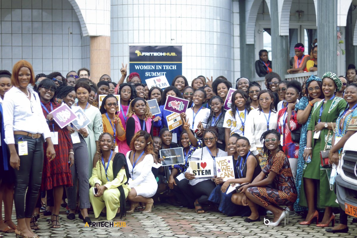 AfritechHub's tweet photo. And it's a wrap!
We are thrilled about the success of the #AfriTechWITs A record number of +100 young women and men convened in Buea, under the foot of Mount Cameroon to listen to speakers share their sharp insights, best practices, & touching stories. #AfriTechSummit @XilinxInc https://t.co/cpap6hqtEI